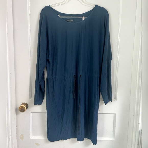 Rag & Bone Blue Silk blend dress Size 4 $358 LIKE NEW - Picture 1 of 3